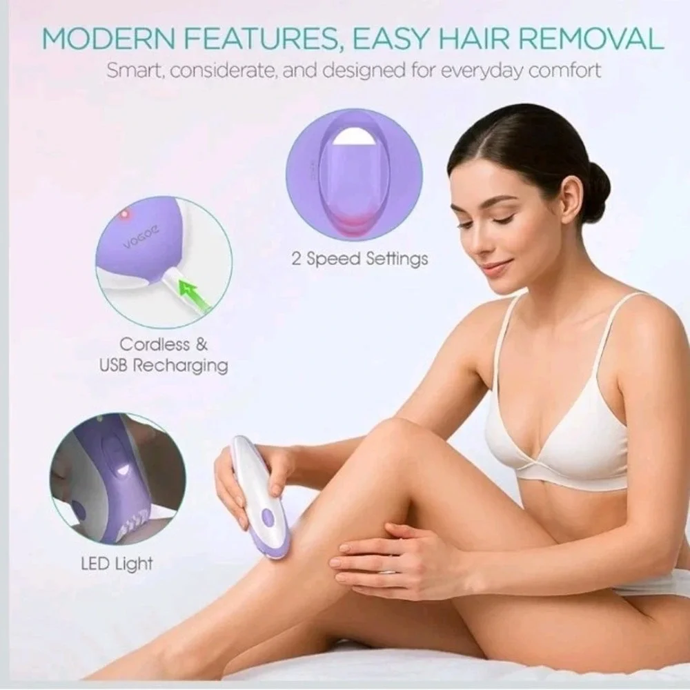 Epilator for Women-Cordless Epilators Hair Removal for Women, 4-In-1 Electric Ra